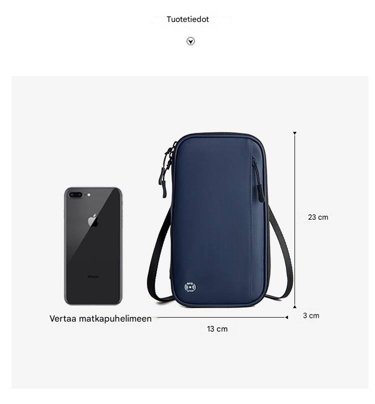 Monitoiminen Passilaukku – RFID-suojattu ja Vedenkestävä Matkakorttikotelo