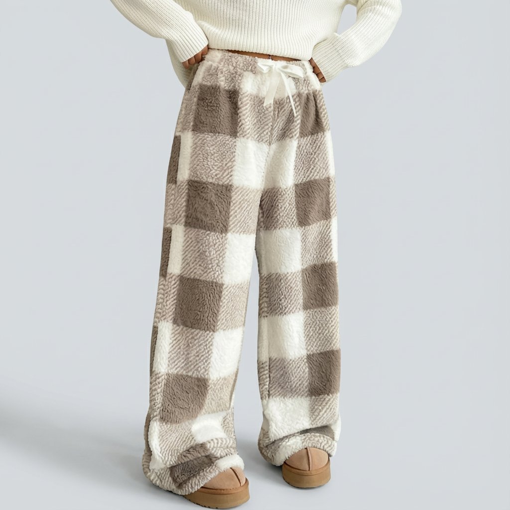 Talviset Vintage-Ruutuhousut