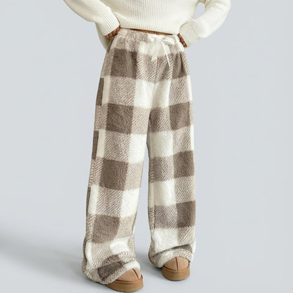 Talviset Vintage-Ruutuhousut