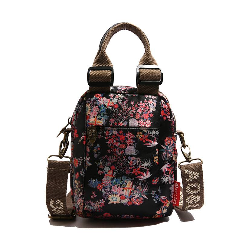 AOLONG™ Kukka-Canvas Crossbody Mini