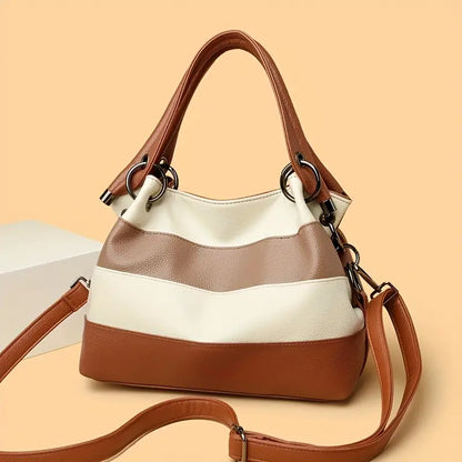 RetroVibe™ Raidallinen Olkalaukku