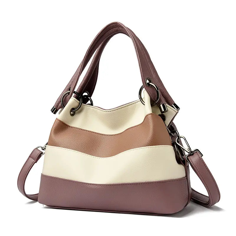 RetroVibe™ Raidallinen Olkalaukku