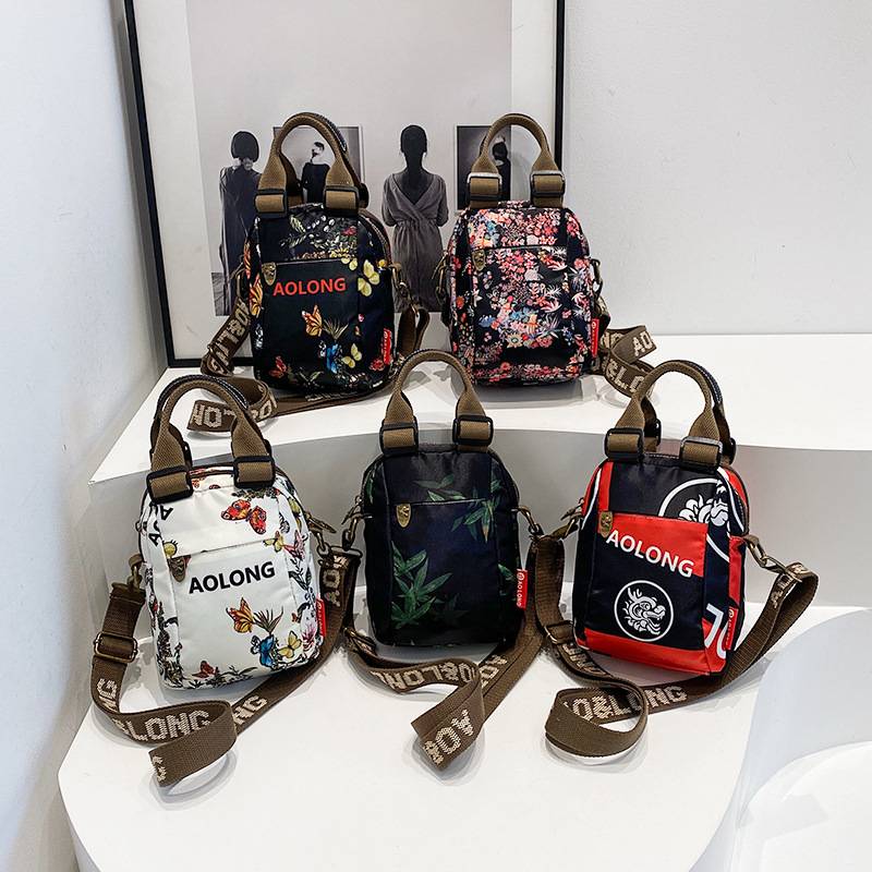 AOLONG™ Kukka-Canvas Crossbody Mini