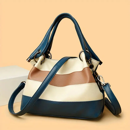 RetroVibe™ Raidallinen Olkalaukku