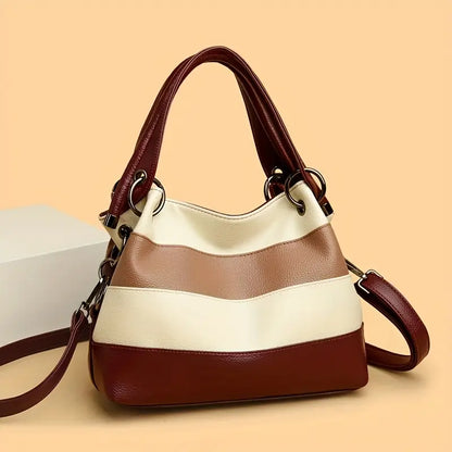 RetroVibe™ Raidallinen Olkalaukku