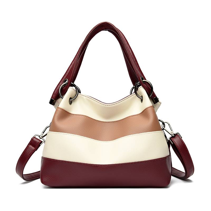 RetroVibe™ Raidallinen Olkalaukku