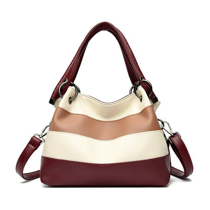 RetroVibe™ Raidallinen Olkalaukku