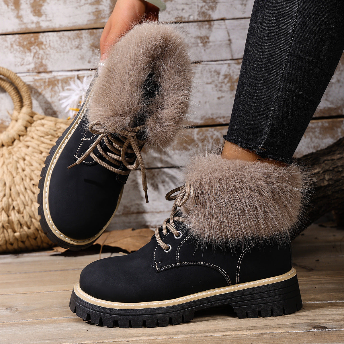 CozyChic-talvikengät turkissuikasilla