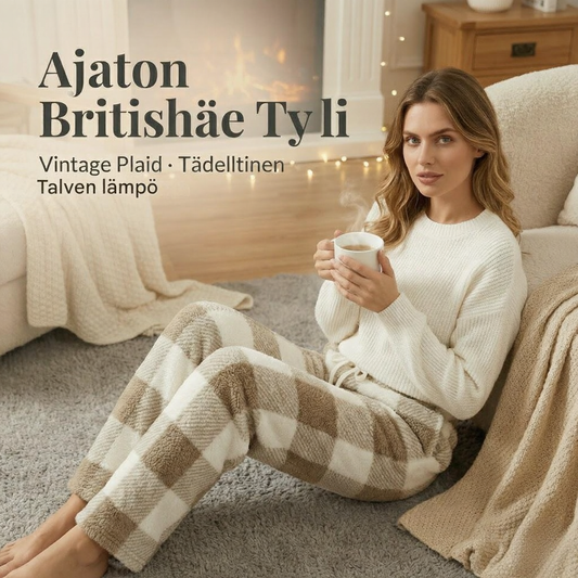 Talviset Vintage-Ruutuhousut