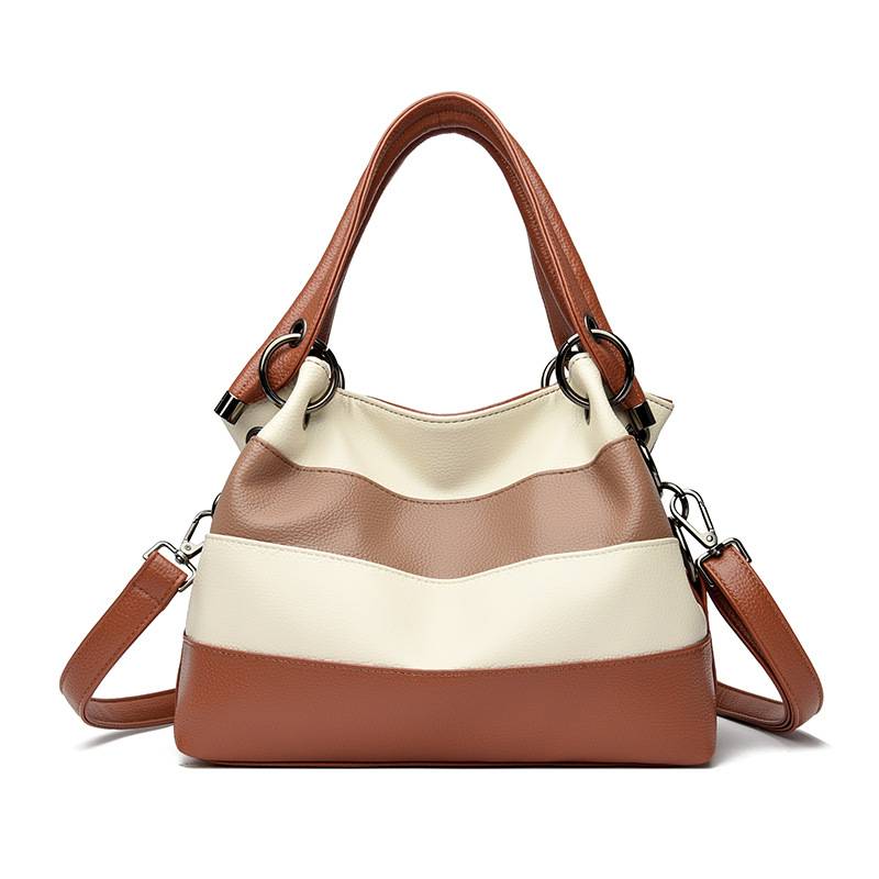 RetroVibe™ Raidallinen Olkalaukku