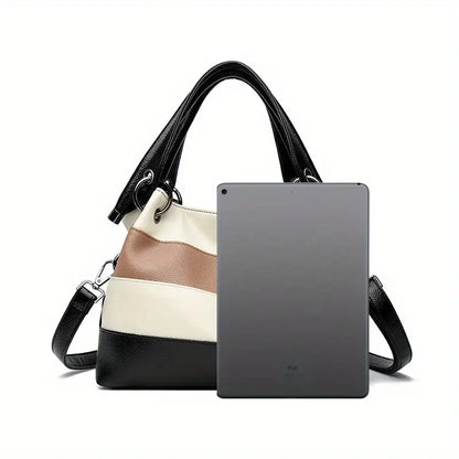 RetroVibe™ Raidallinen Olkalaukku